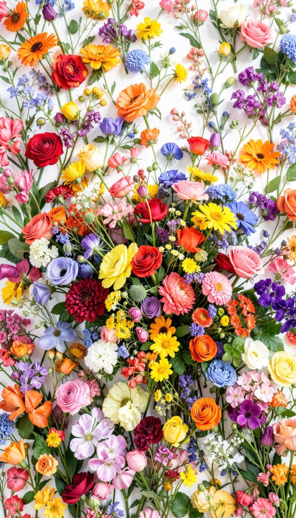 Ramo de flores multicolor - Fotos de perfil de flores