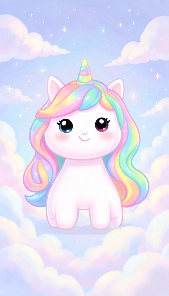 Unicornio pastel kawaii - Fotos de perfil kawaii para