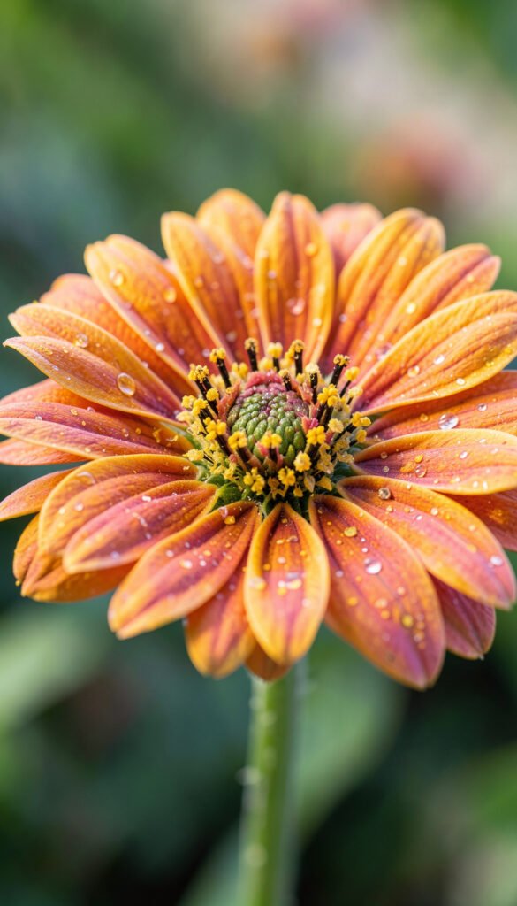 Flor macro científica - Portadas de biología con estilo