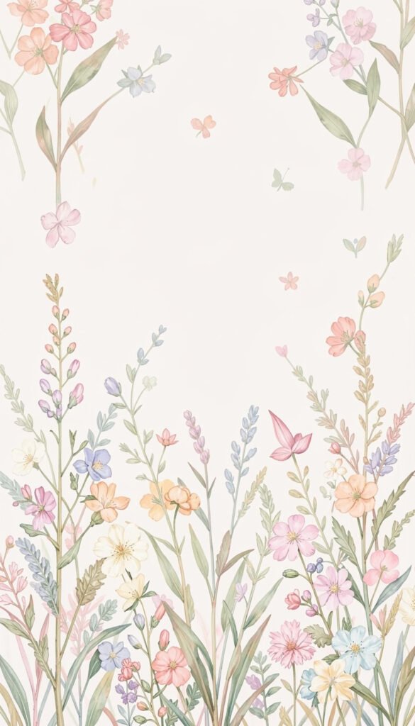 Flores Silvestres Pastel - Fondos para chicas aesthetic modernos