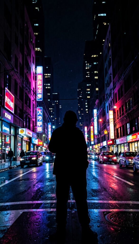 Neón urbano vibrante - Fotos de perfil aesthetic Pinterest