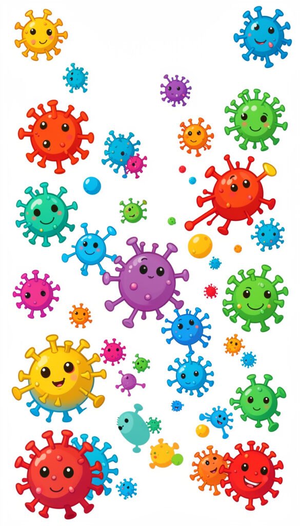 Microorganismos Divertidos - portadas biología fáciles secundaria