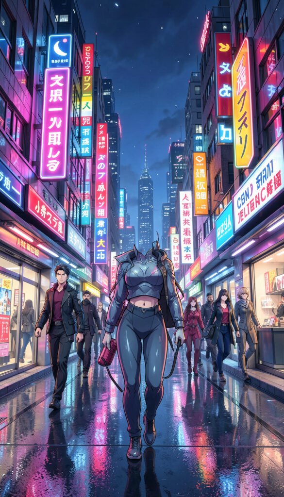 Neón futurista - Fondos anime aesthetic modernos y