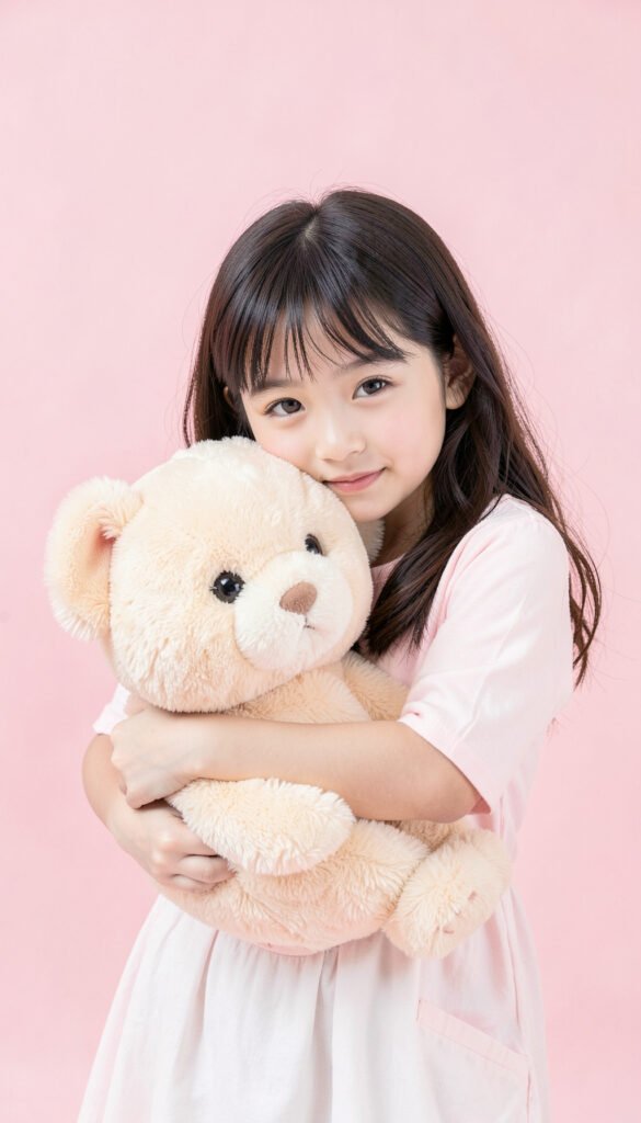 Chica kawaii con osito de peluche - Fotos kawaii chicas lindas y