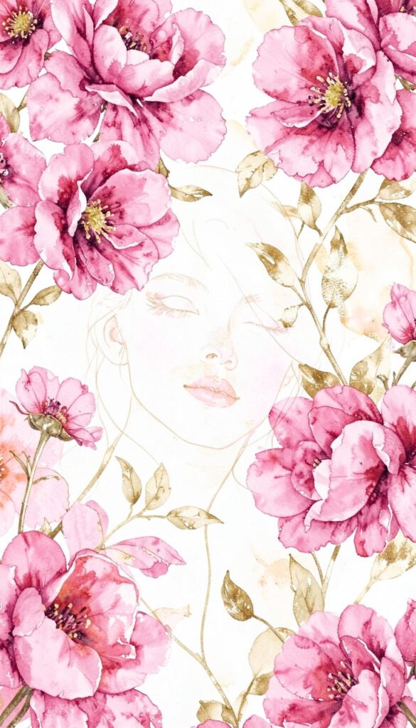 Arte Floral Moderno - Fondos para WhatsApp perfil de