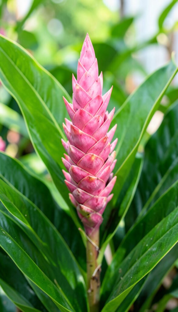 Ginger rosa tropical - flores tropicales exóticas HD