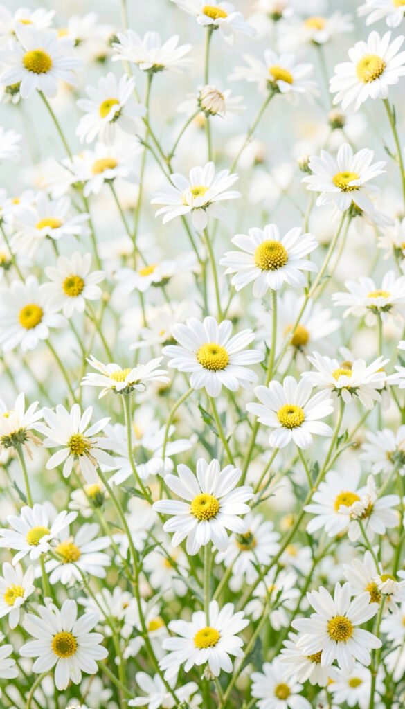 Margaritas Blancas Delicadas - Fotos de flores naturales color