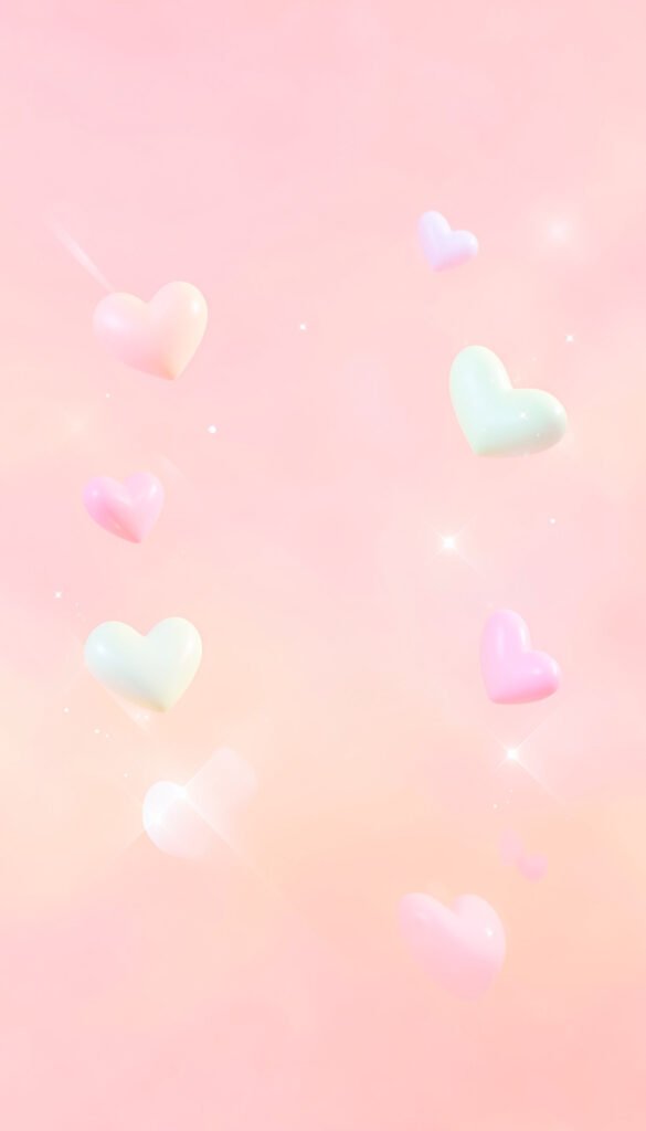 Corazones flotantes tiernos - Fotos de perfil kawaii aesthetic