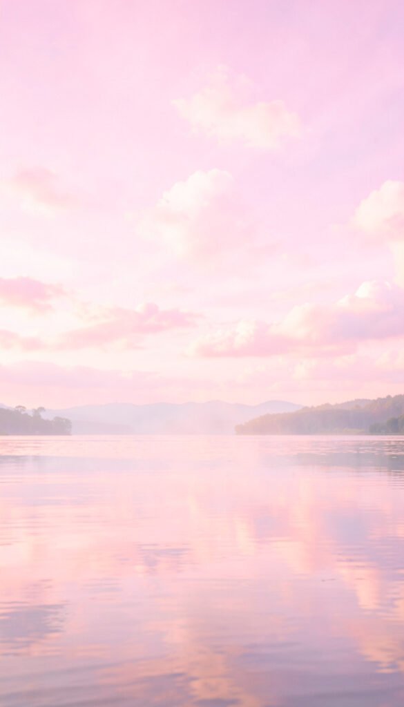 Paisaje Rosa Pastel - Fotos aesthetic para fondo de