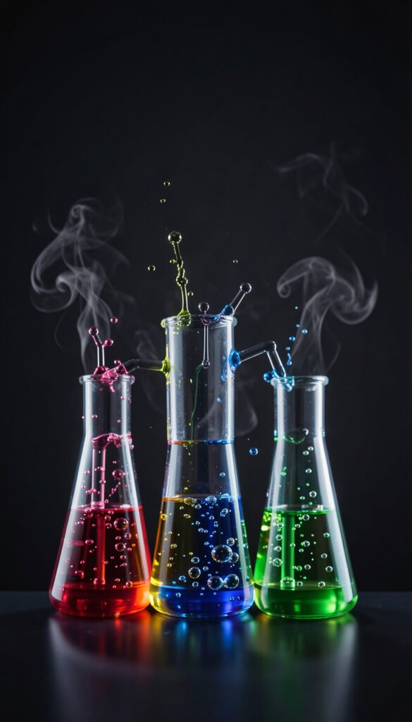 Reacciones químicas animadas - Carátulas de química para Facebook