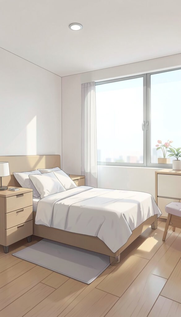 Habitación anime minimalista - Fondos anime aesthetic modernos y