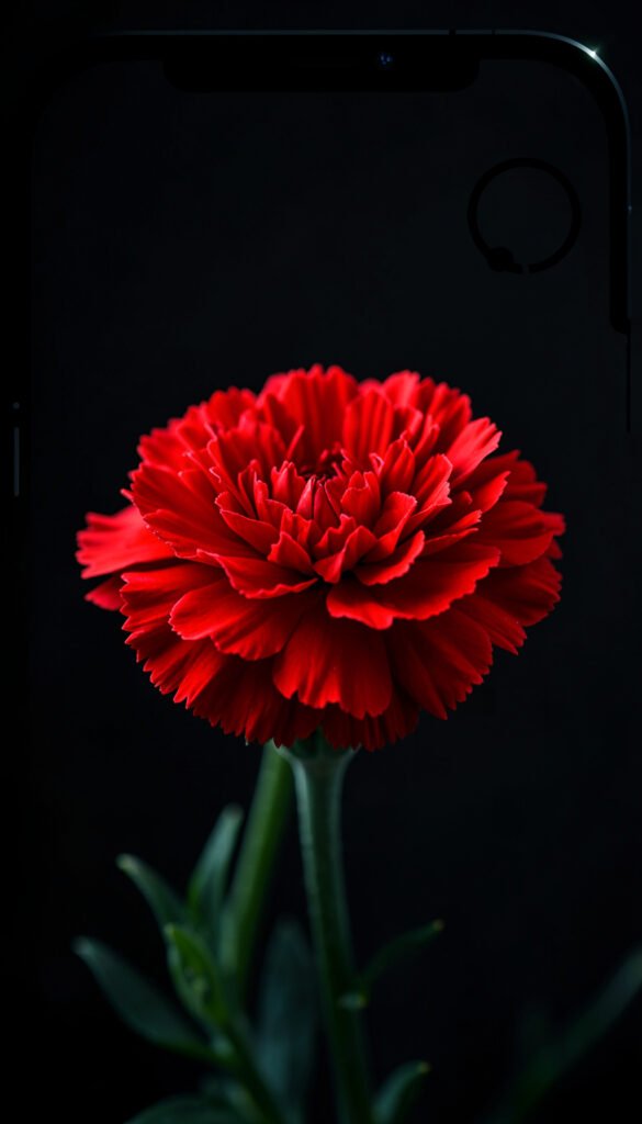 Clavel Rojo: Fuerza y Admiración - Fotos de flores naturales con