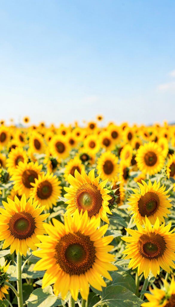 Campo de girasoles - fotos de flores lindas