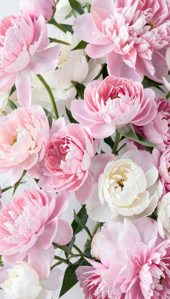 Peonías elegantes - Imágenes de flores de primavera