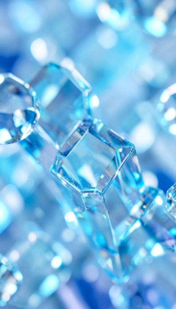 Cristales en macrofotografía - Carátulas de química para Facebook