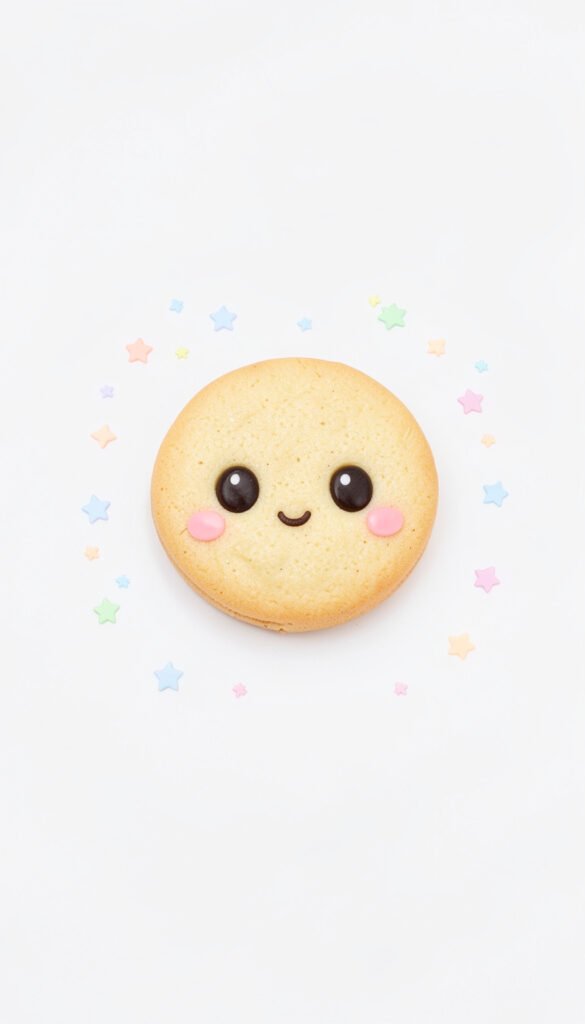 Galleta kawaii y estrellas - Imágenes kawaii aesthetic para perfil