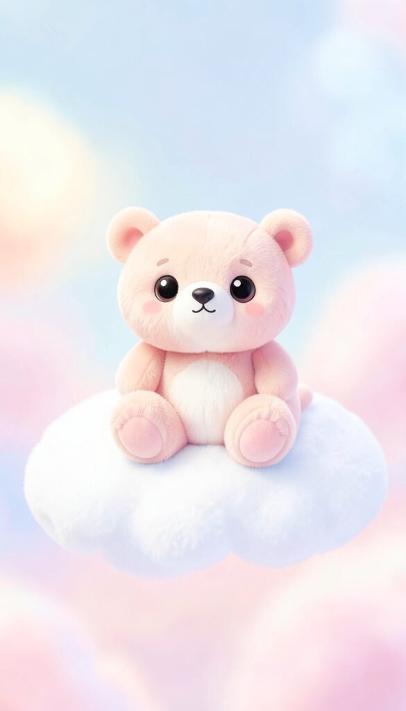 Osito Kawaii en Pastel - Imágenes kawaii aesthetic tiernas para