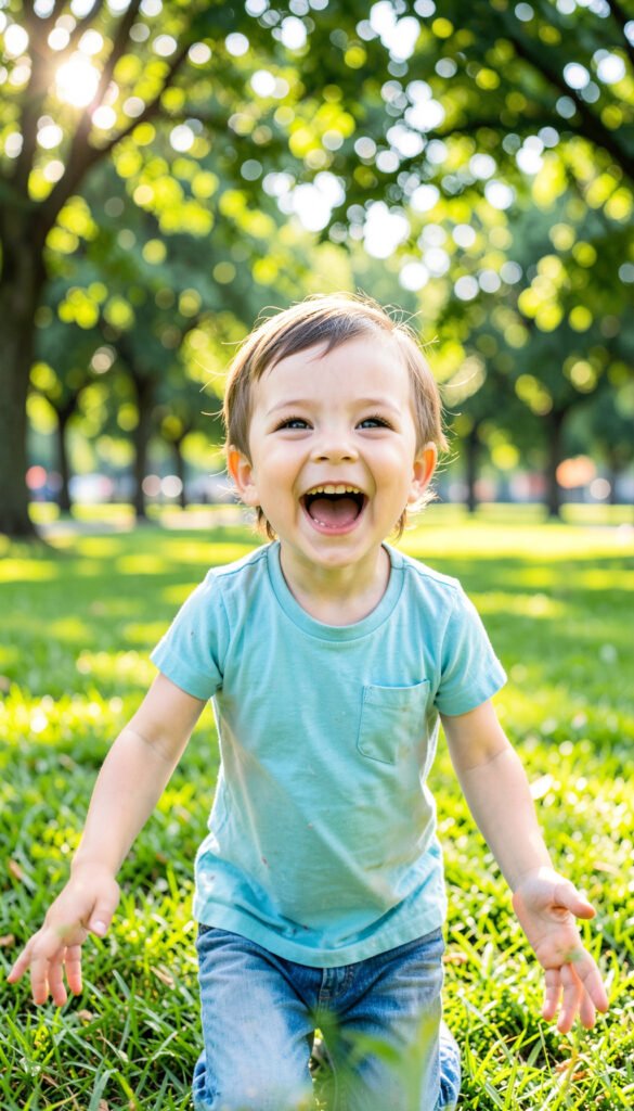 Aventura en el parque - fotos de perfil para niños