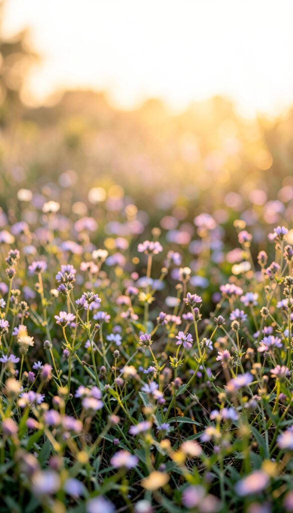 Flores silvestres al amanecer - fotos de flores lindas