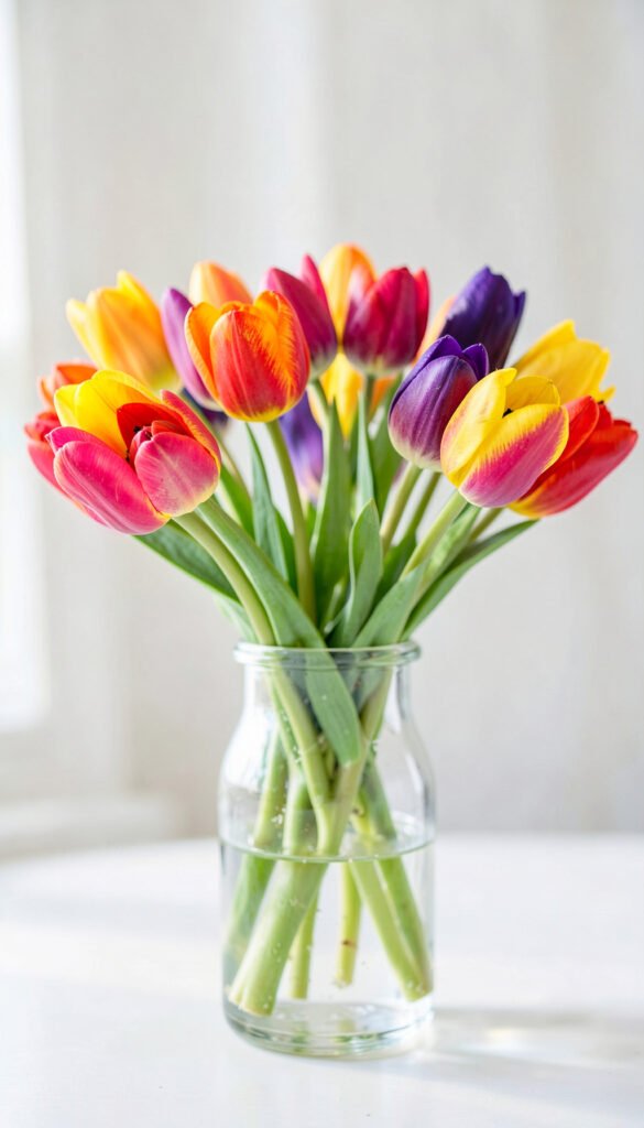 Tulipanes coloridos - fotos de flores naturales HD