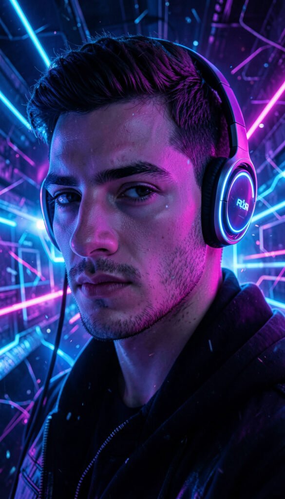 Arte Digital Futurista - Fotos de perfil para hombres