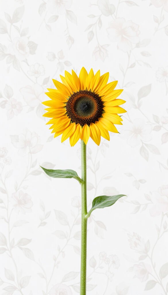 Girasol Minimalista - Fondos de flores minimalistas elegantes