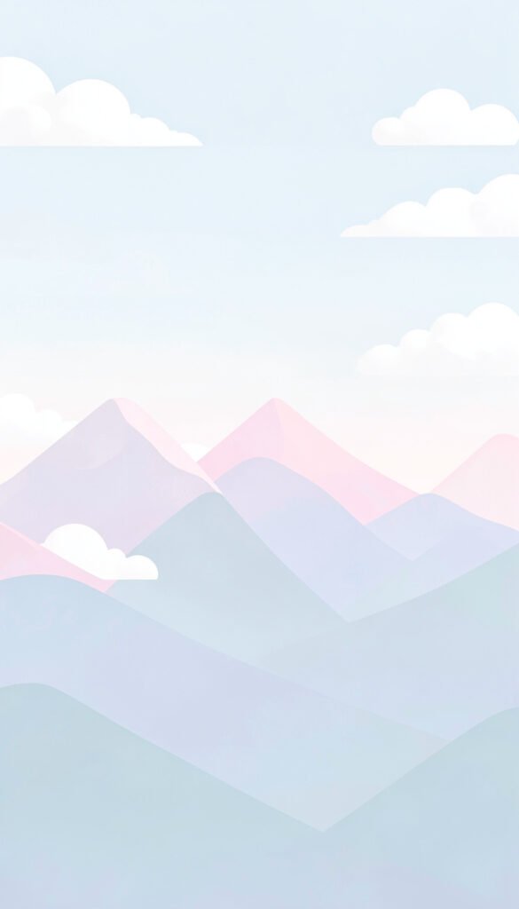 Paisaje de Montañas Pastel - fotos de perfil cute