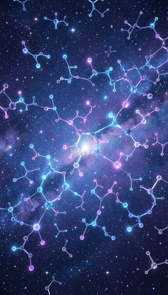 Universo molecular - Portadas de química con elementos