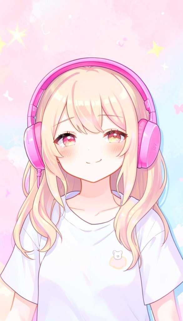 Chica Kawaii con Auriculares - fotos de perfil kawaii
