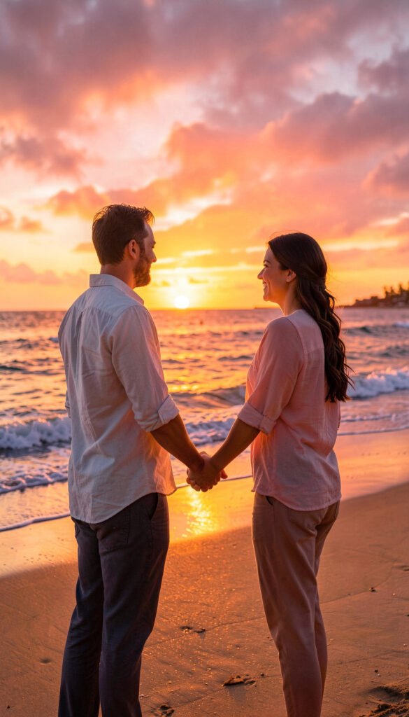 Atardecer apasionado - Fondos románticos para WhatsApp de