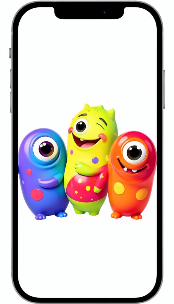 Monstruos Amigables - imágenes lindas para niños