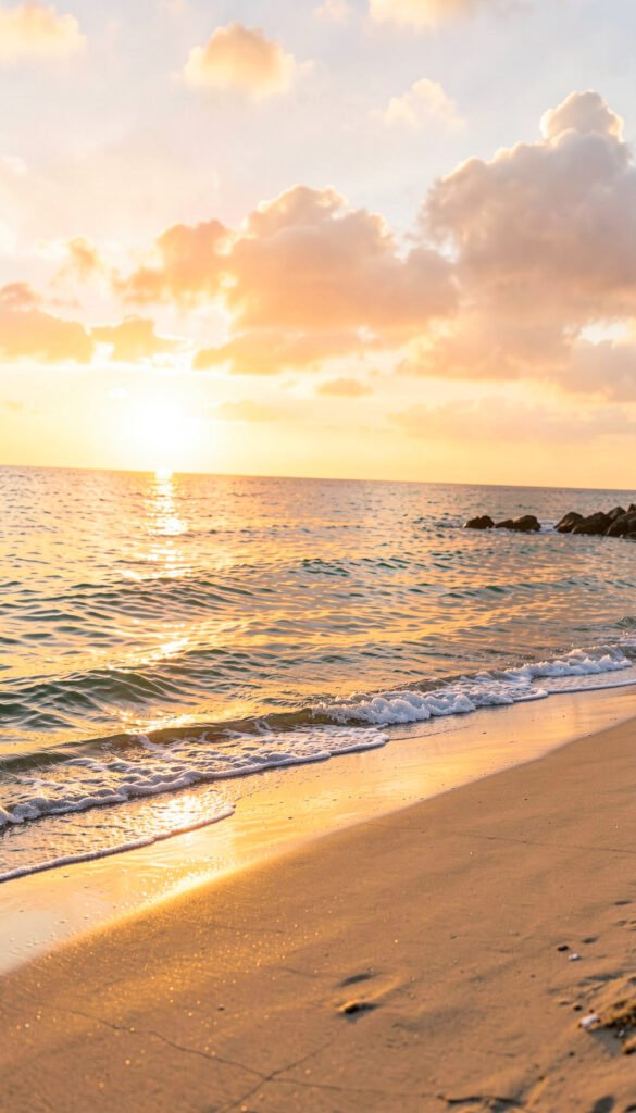 Amanecer en la playa - Fondos e imágenes para perfil