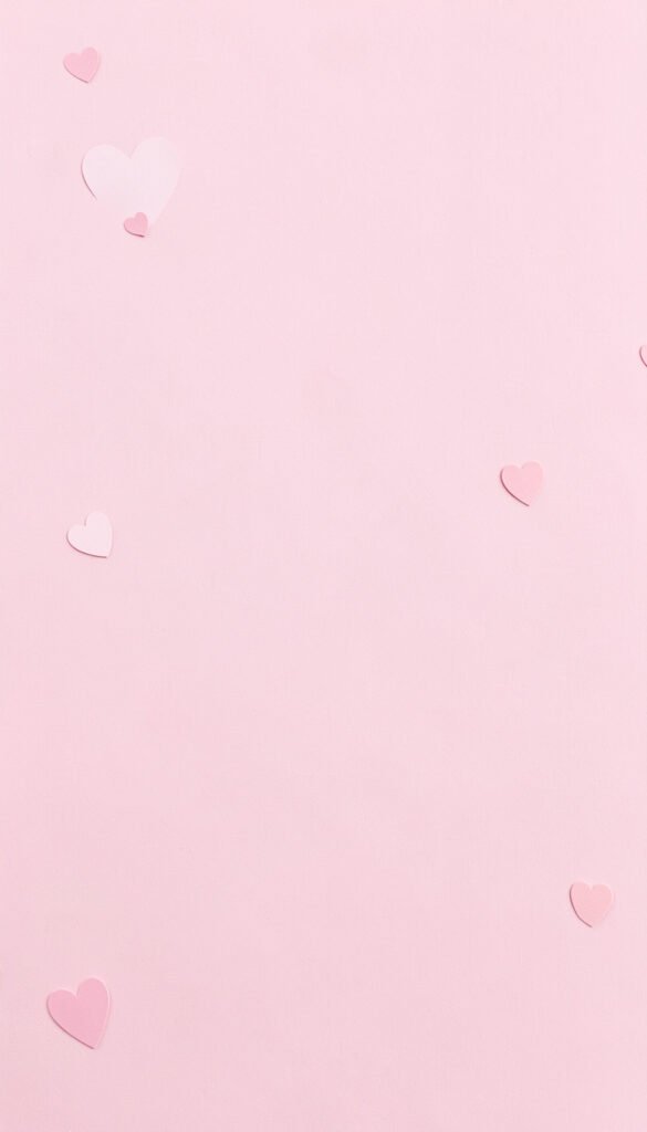 Corazones rosas minimalistas - Corazones rosas aesthetic para perfil