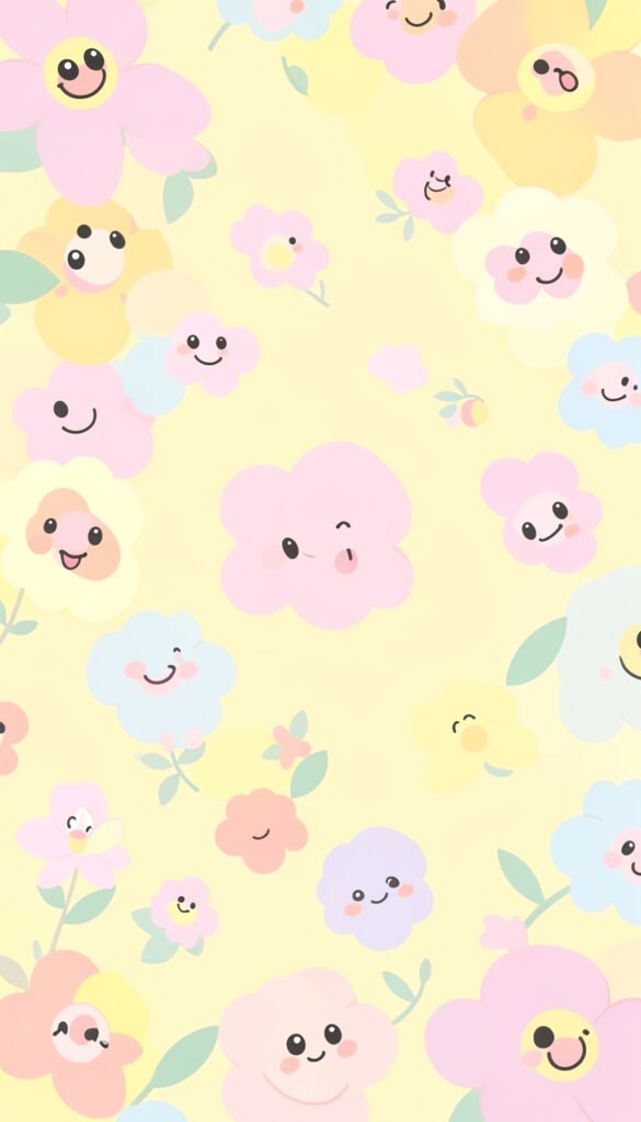 Flores Pasteles Kawaii - fotos de perfil kawaii