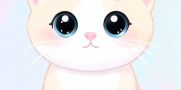 Gatitos kawaii minimalistas - fotos de perfil kawaii