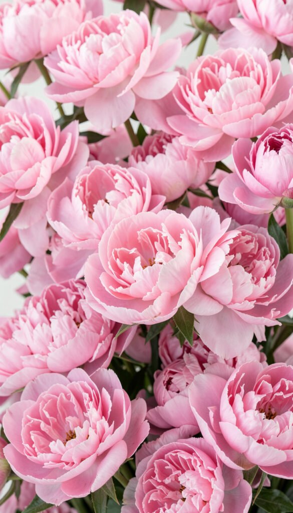 Peonías rosadas elegantes - Fondos de flores naturales para