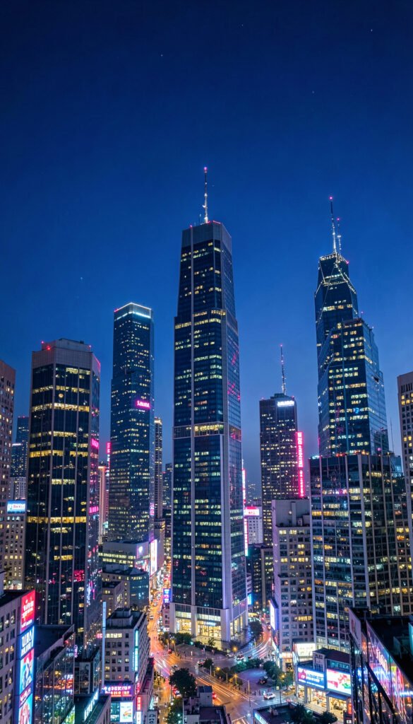 Paisaje nocturno urbano - Fondos e imágenes para perfil