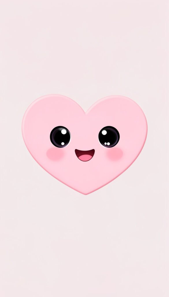Corazón sonriente kawaii - Fotos de perfil kawaii para