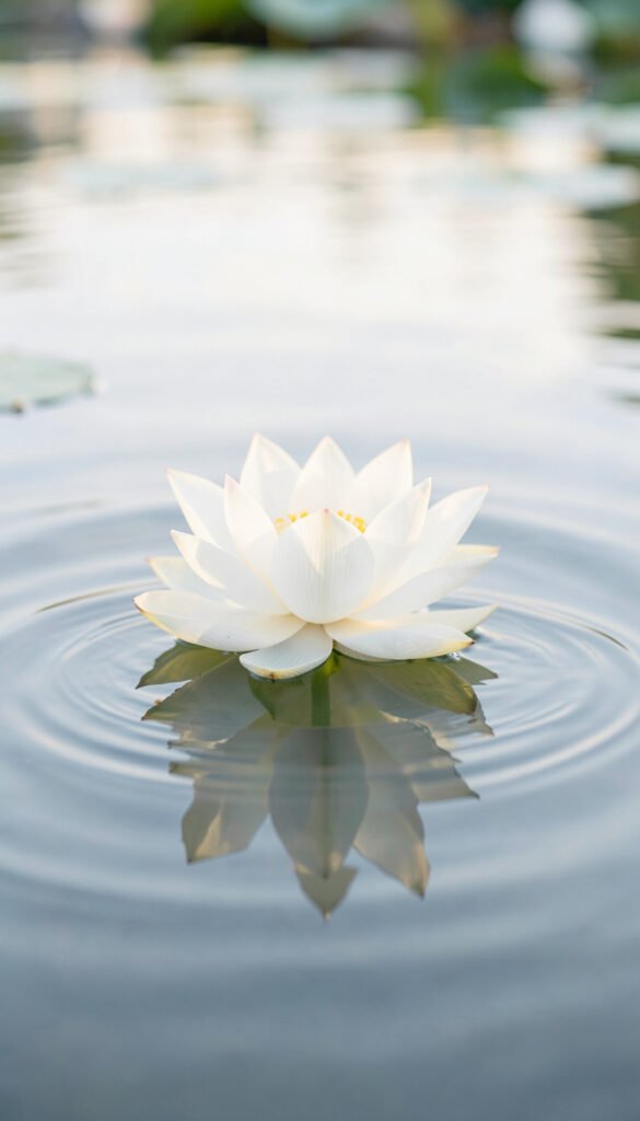Loto Blanco: Paz y Espiritualidad - Fotos de flores naturales con