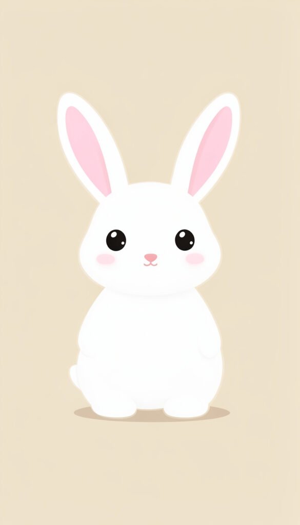 Conejito Minimalista - Kawaii fotos de perfil aesthetic