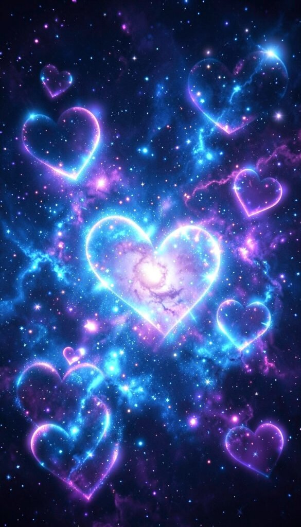 Galaxia de Corazones - Fondos de amor para WhatsApp