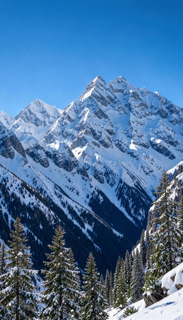 Montaña nevada - Fondos para WhatsApp perfil originales