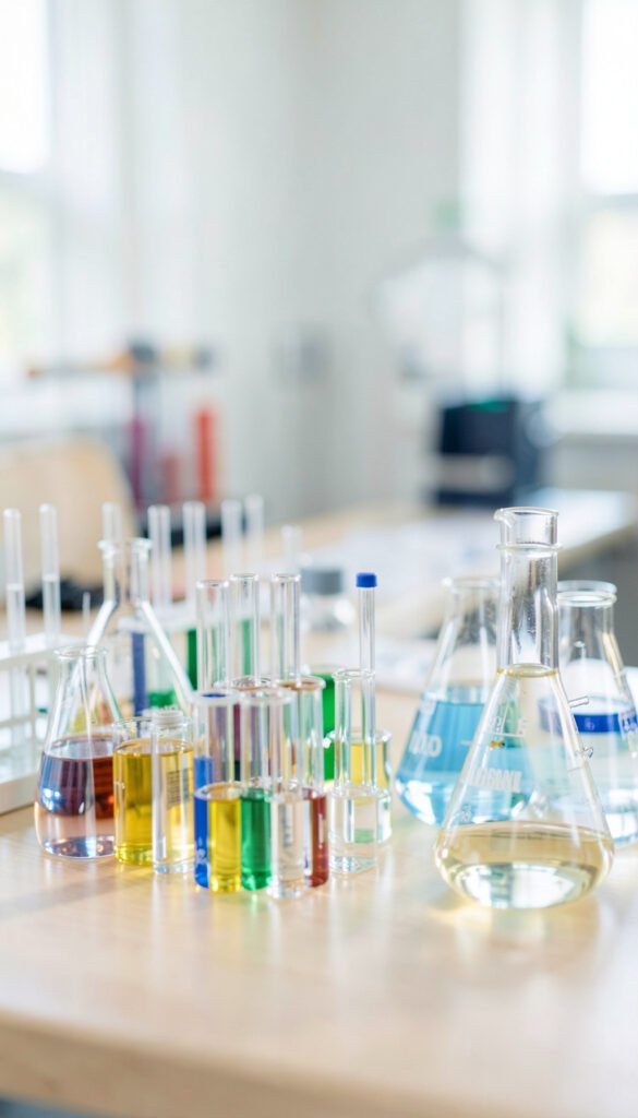 Laboratorio minimalista - Portadas de química fáciles para