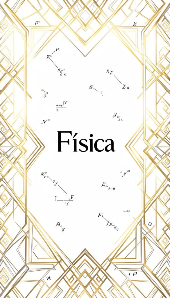 Geometría elegante - Portadas de física con diseño