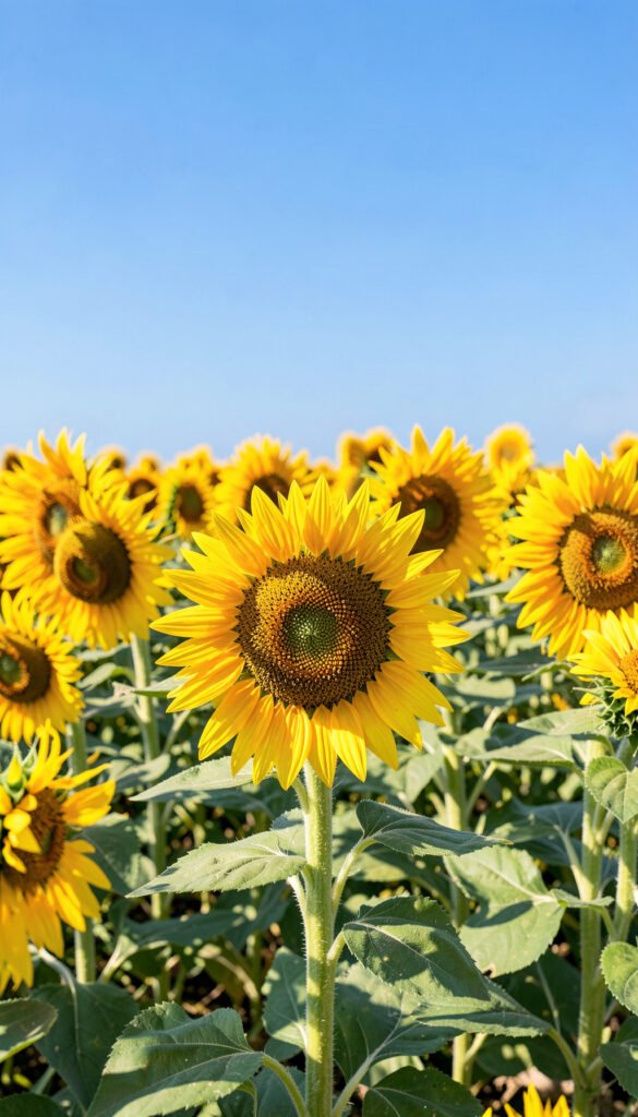 Campo de girasoles - Fondos de flores naturales para