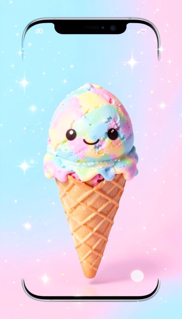 Helado de Colores Sueño - fotos de perfil kawaii aesthetic