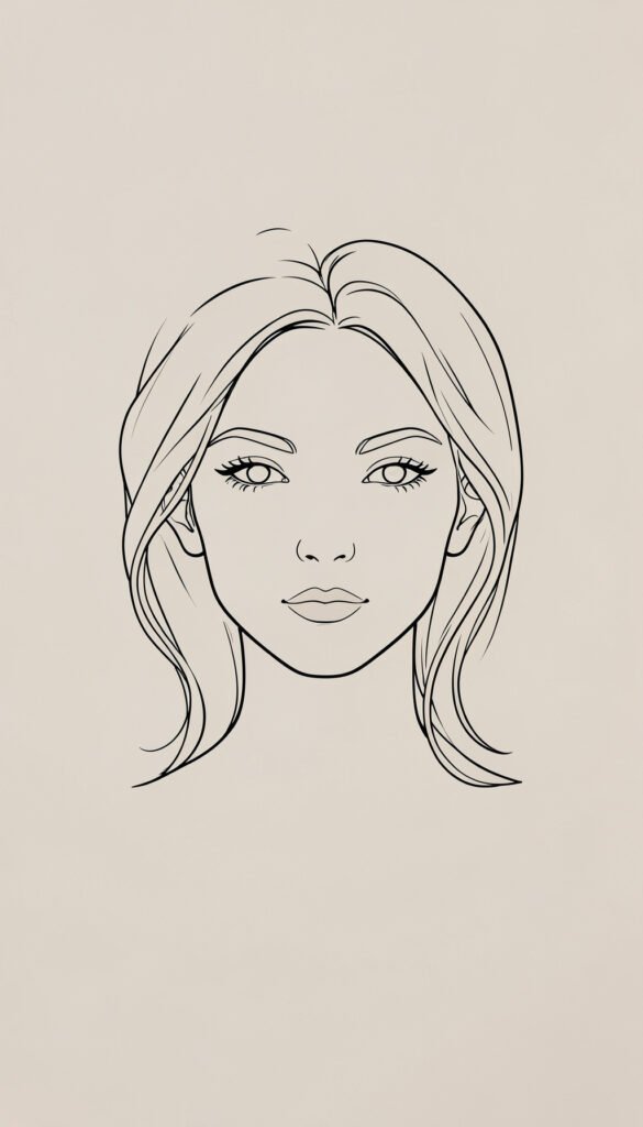 Arte lineal minimalista - Fotos de perfil aesthetic Pinterest