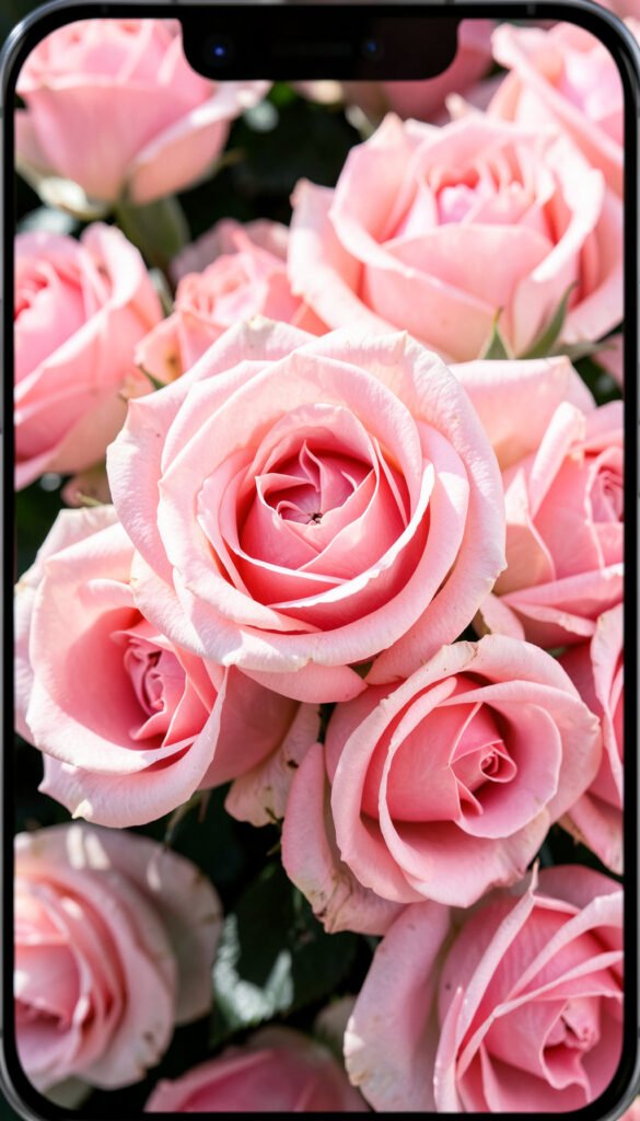 Rosas rosadas en detalle - Imágenes de flores lindas para