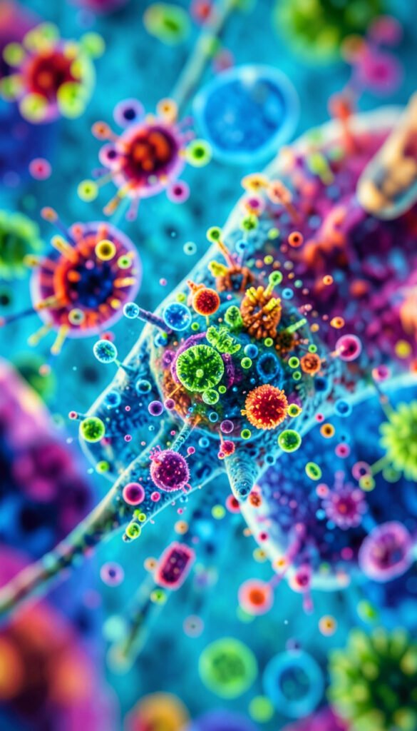 Mundo Microscópico - Carátulas de química para colegio