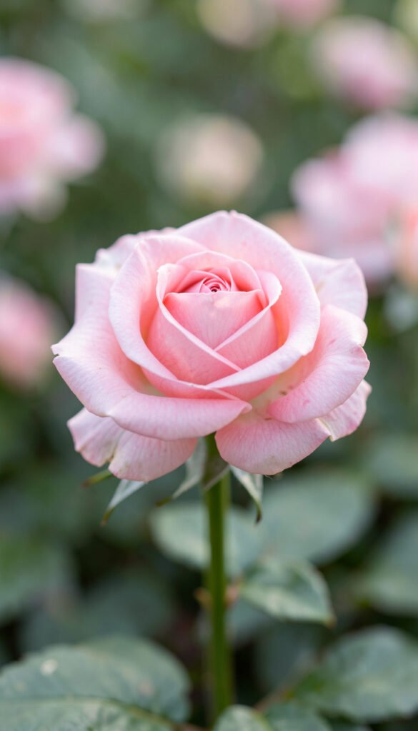 Rosa elegante en primer plano - fotos de flores para perfil